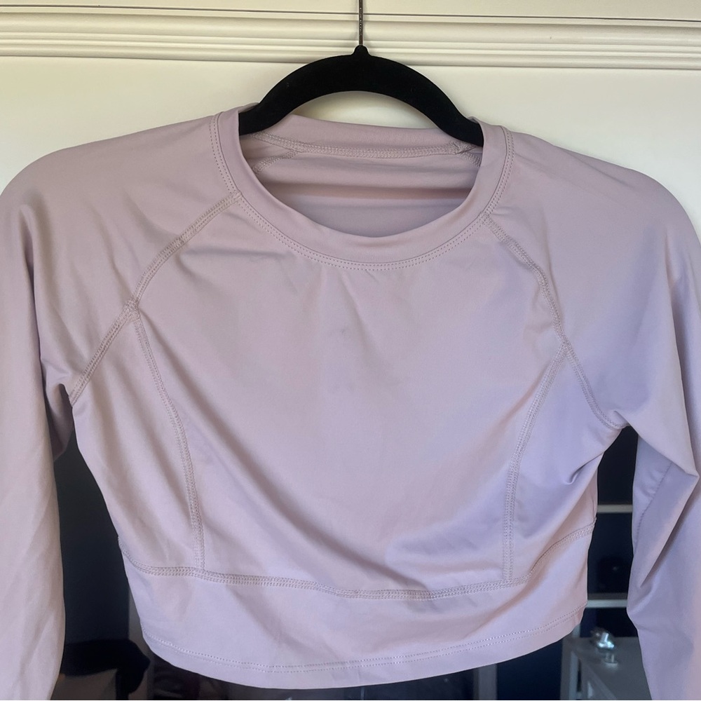 Women's Lavender Long Sleeve Top